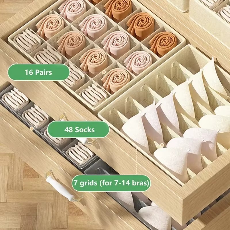 1-2Pcs Non-woven Fabric Underw - Sock Organizer Tray recensione e prezzo