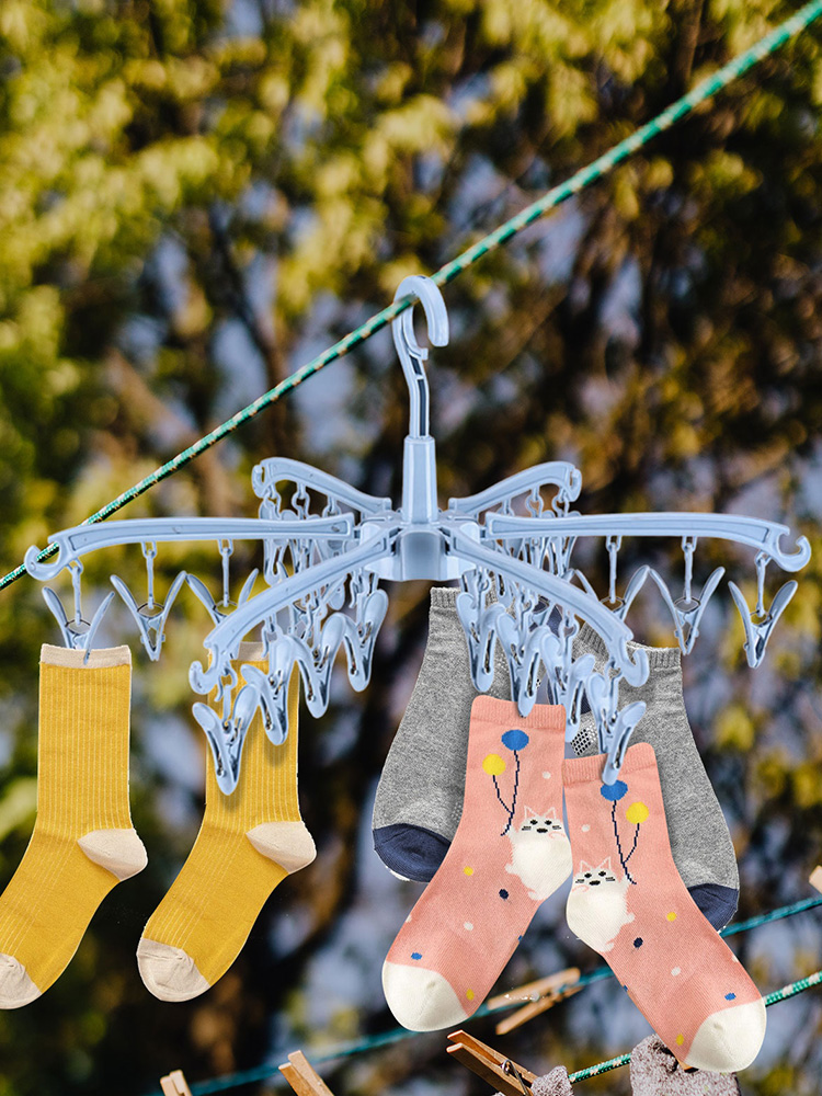 24 Clips Folding Clothes Dryer - Sock Organizer Tray recensione e prezzo