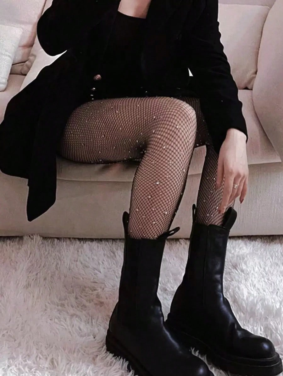 Women's Sheer Rhinestone Fishn - Tights Pantyhose Sheer recensione e prezzo
