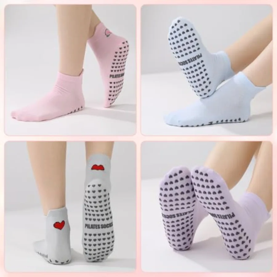 6 Pairs Pilates Socks with Gri - Grip Sock Yoga recensione e prezzo