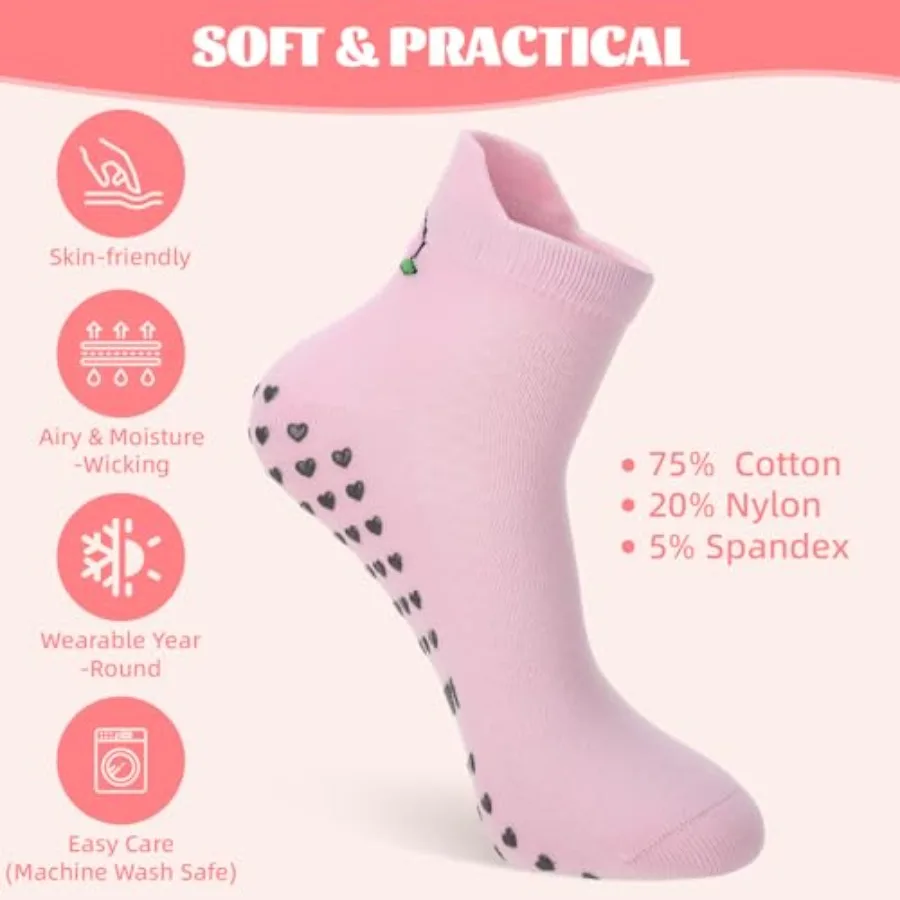 6 Pairs Pilates Socks with Gri - Grip Sock Yoga recensione e prezzo
