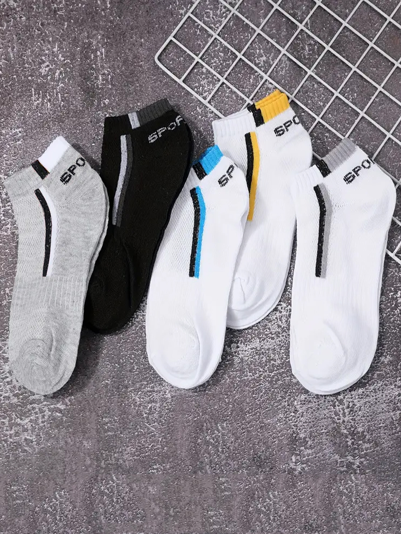 30Pairs Men's Color-block Mesh - Ankle Sock Low Cut recensione e prezzo
