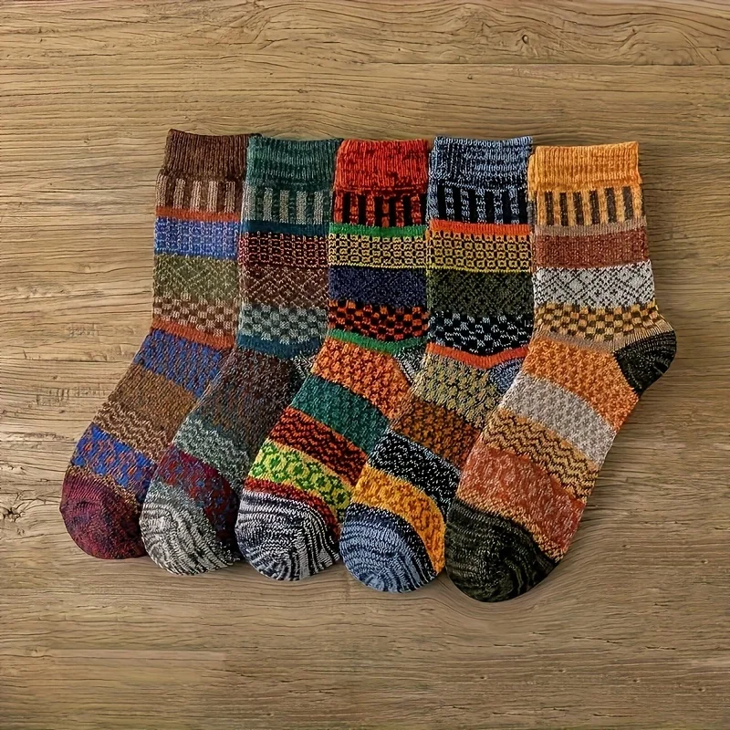 5 pairs of retro ethnic style  - Thermal Sock Winter recensione e prezzo