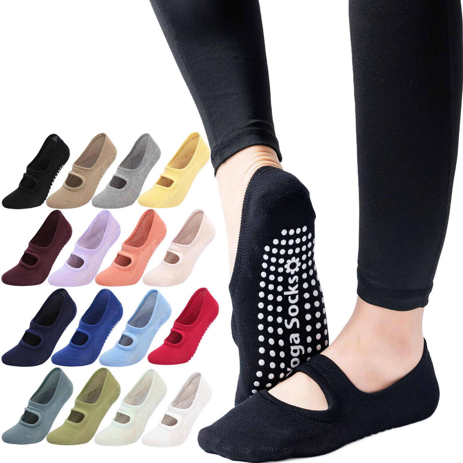 High Quality Women Yoga Socks  - Grip Sock Yoga recensione e prezzo