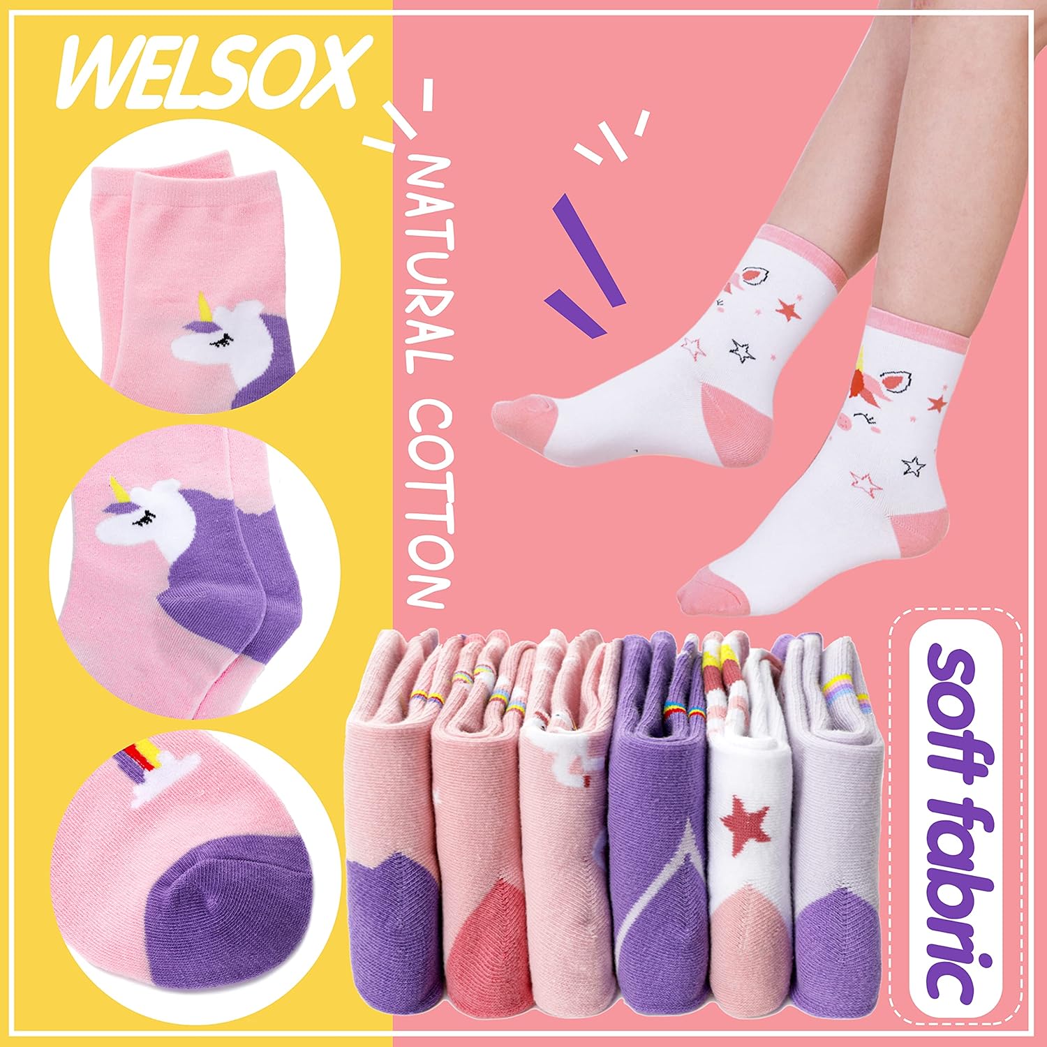 Unicorn Socks Gifts for Girls  - Silk Sock Bamboo recensione e prezzo
