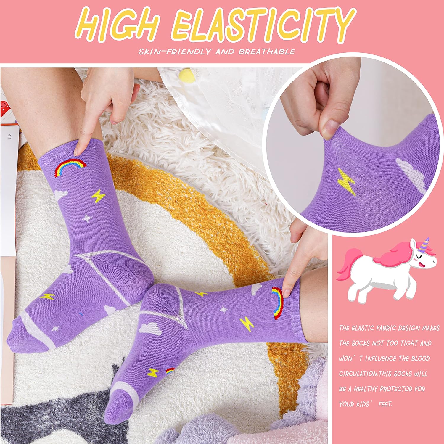 Unicorn Socks Gifts for Girls  - Silk Sock Bamboo recensione e prezzo