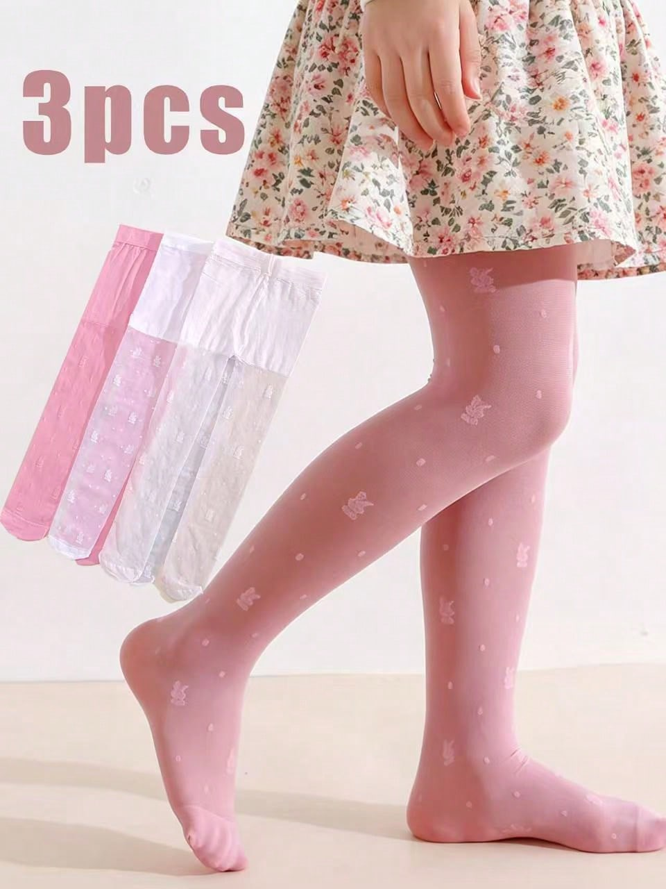 3Pack Girls Rabbit Print Tight - Tights Pantyhose Sheer recensione e prezzo