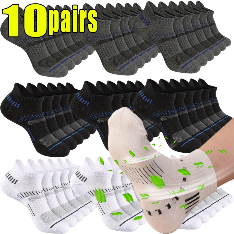 1-10pairs Breathable Mesh Men  - Ankle Sock Low Cut recensione e prezzo