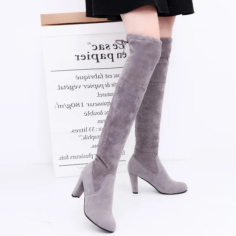 Women's Boots Stretch Fabric O - Knee High Sock Women recensione e prezzo