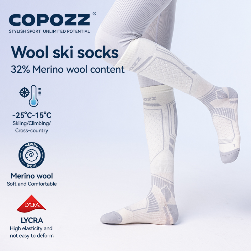 COPOZZ Merino Wool Winter Ski  - Thermal Sock Winter recensione e prezzo