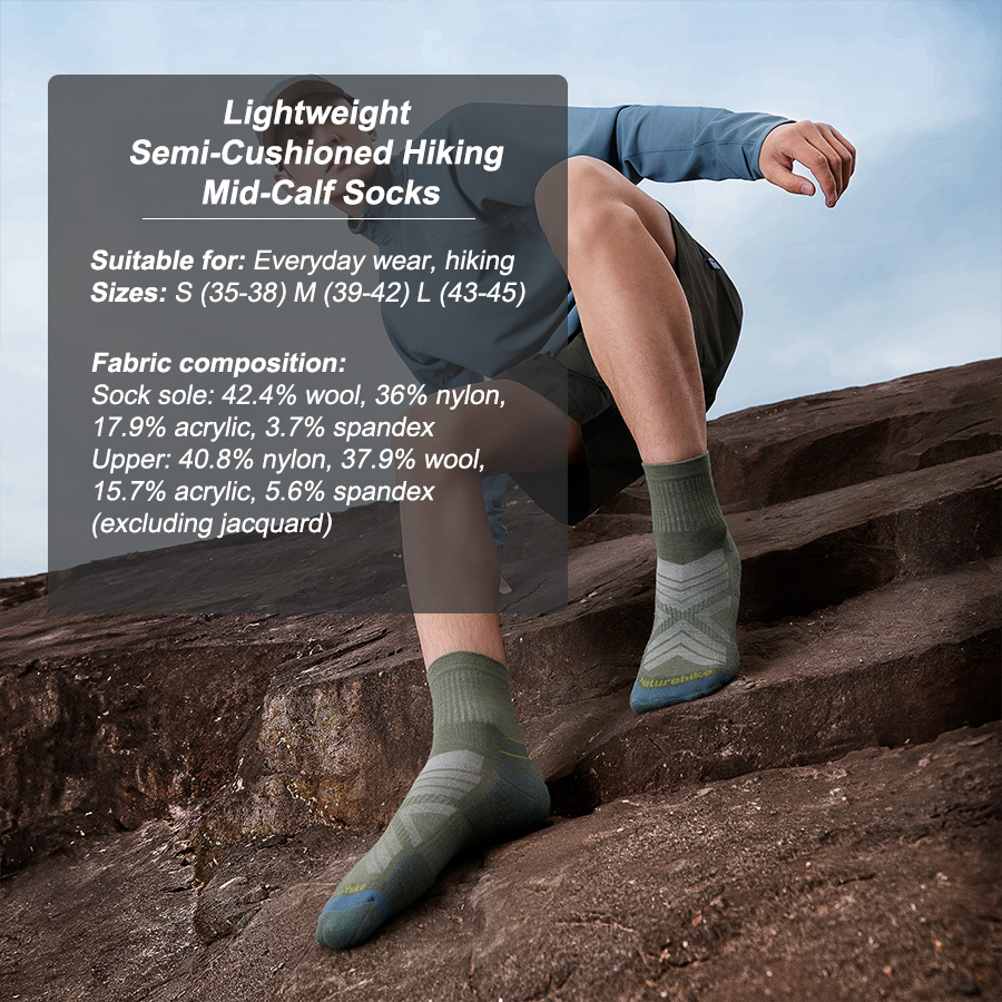 Naturehike Sport Socks Man Soc - Wool Hiking Sock recensione e prezzo