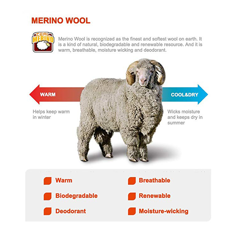ZEALWOOD Hiking Trekking Men's - Wool Hiking Sock recensione e prezzo