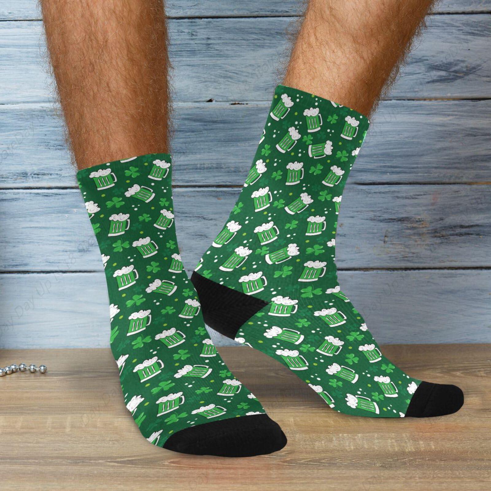 Green Clover Leaf Beer St. Pat - Cotton Crew Sock Pack recensione e prezzo