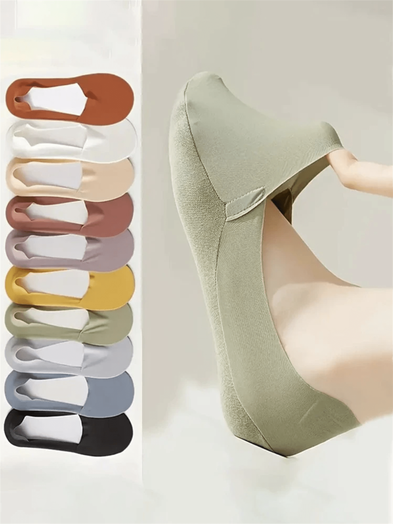 5 Pairs Women Thin Silky Invis - No Show Sock Women recensione e prezzo