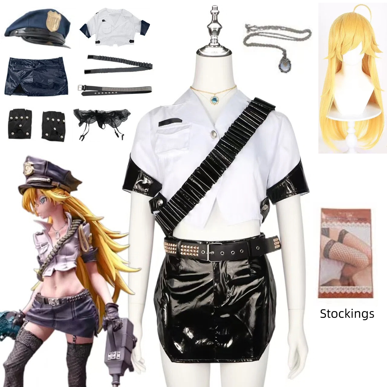 Anime Panty Stocking Cosplay C - Fishnet Stocking Women recensione e prezzo