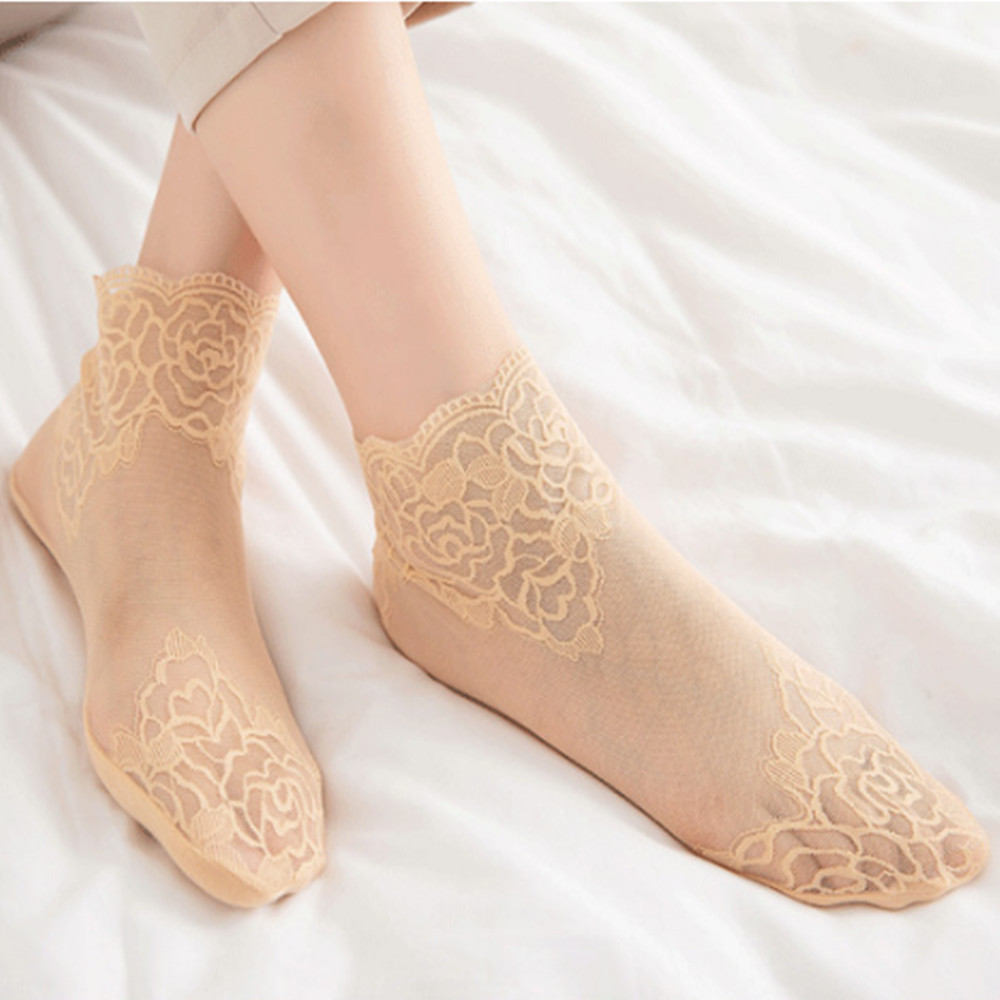 woman Lace rose thin socks Loa - Invisibility Sock Loafer recensione e prezzo