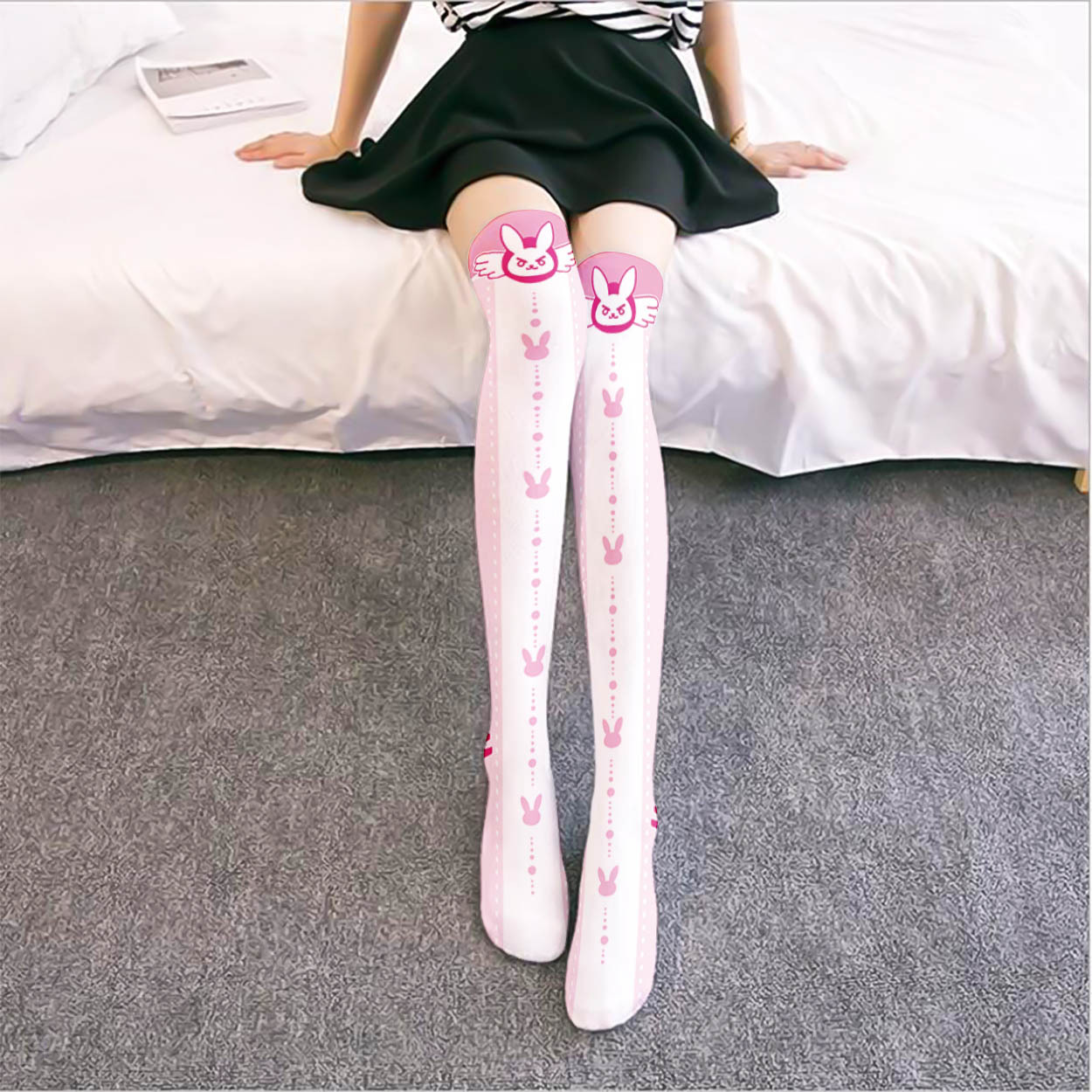 Game OW D.Va Cartoon Printed K - Silk Sock Bamboo recensione e prezzo