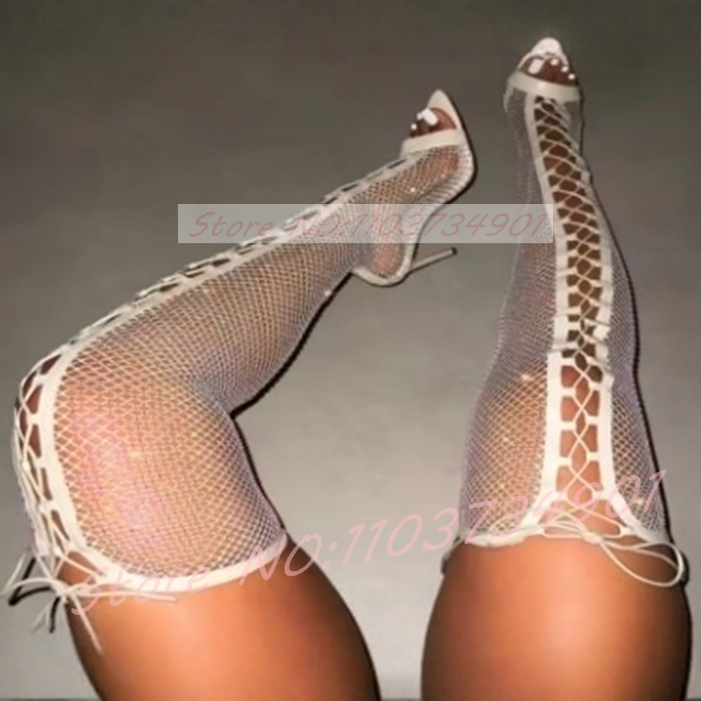 Fishnet Stocking Thigh-High Bo - Fishnet Stocking Women recensione e prezzo