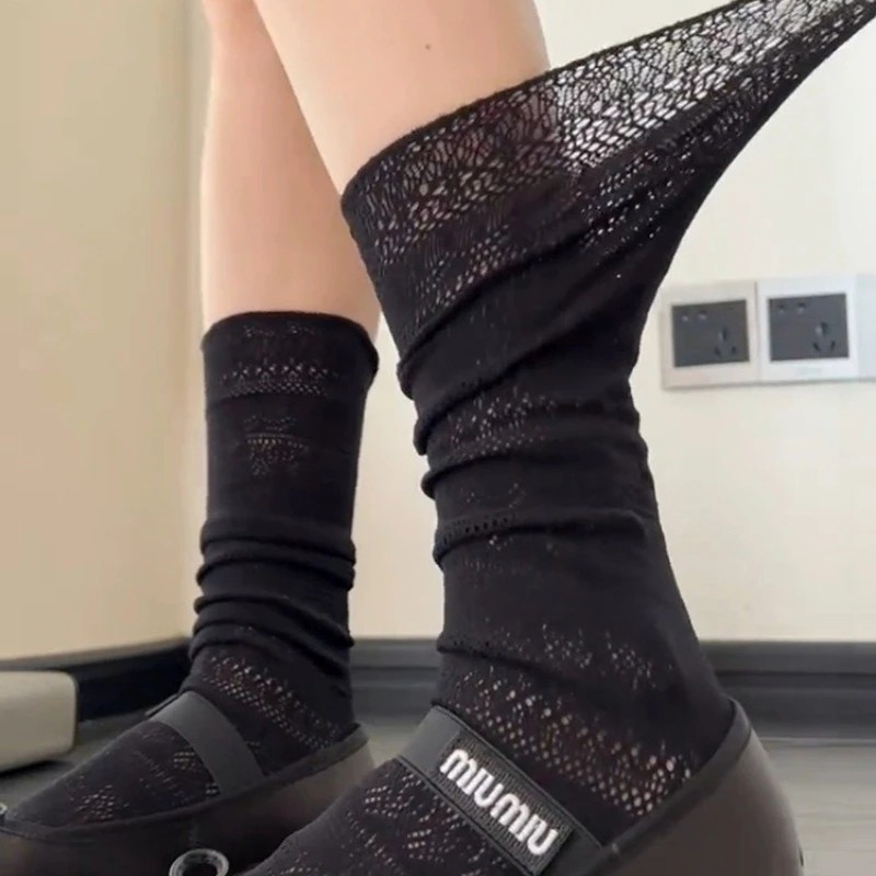 1/4 Pairs Women Lace Trimmed K - Knee High Sock Women recensione e prezzo