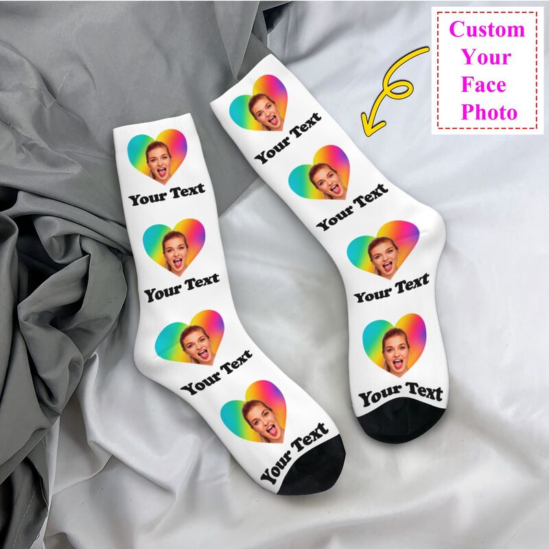Personalized Photo Text Custom - Dress Sock Men recensione e prezzo