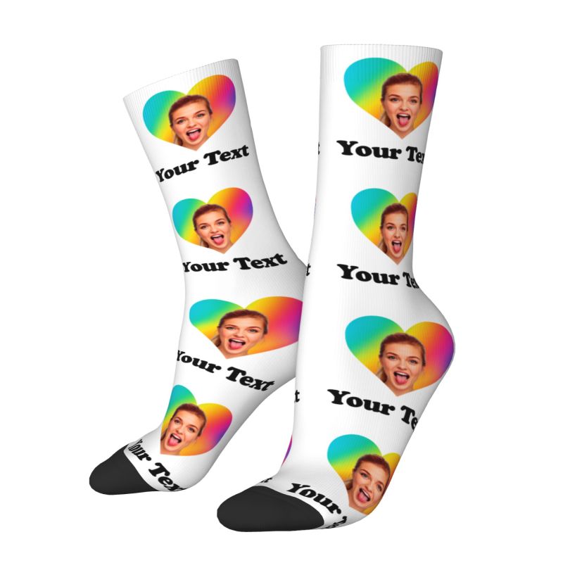 Personalized Photo Text Custom - Dress Sock Men recensione e prezzo