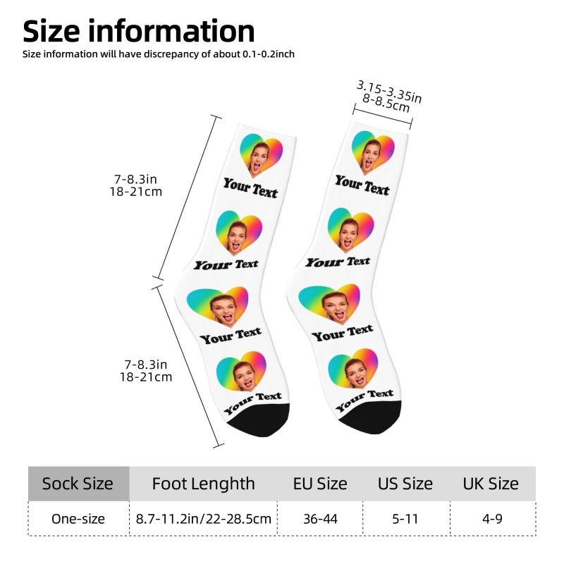 Personalized Photo Text Custom - Dress Sock Men recensione e prezzo