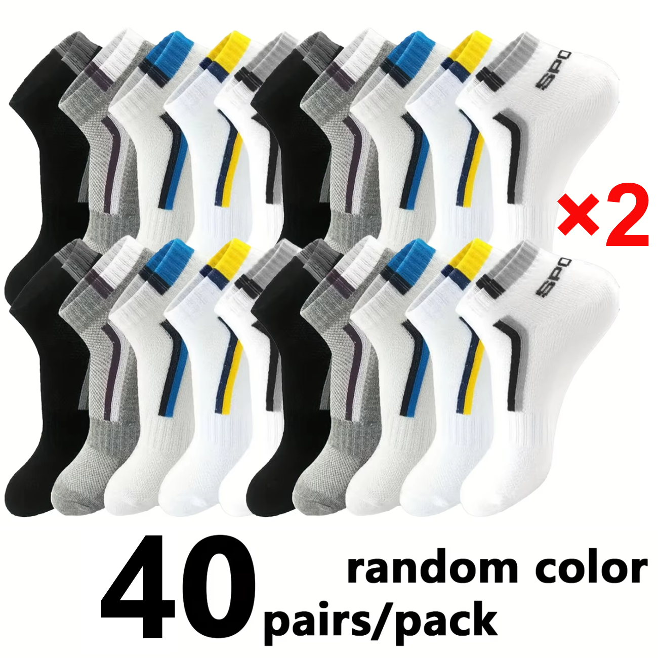 5/40 Pairs Mens Ankle Boat Soc - Ankle Sock Low Cut recensione e prezzo