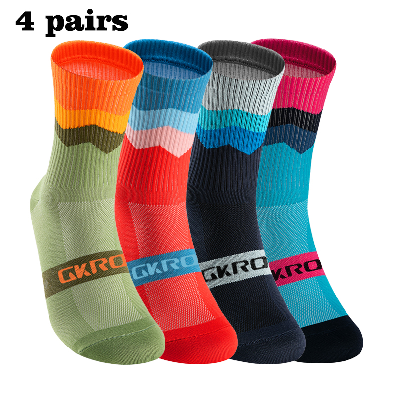 GKRQ 4 Pairs Bike Socks Men Nu - Compression Sock Medical recensione e prezzo