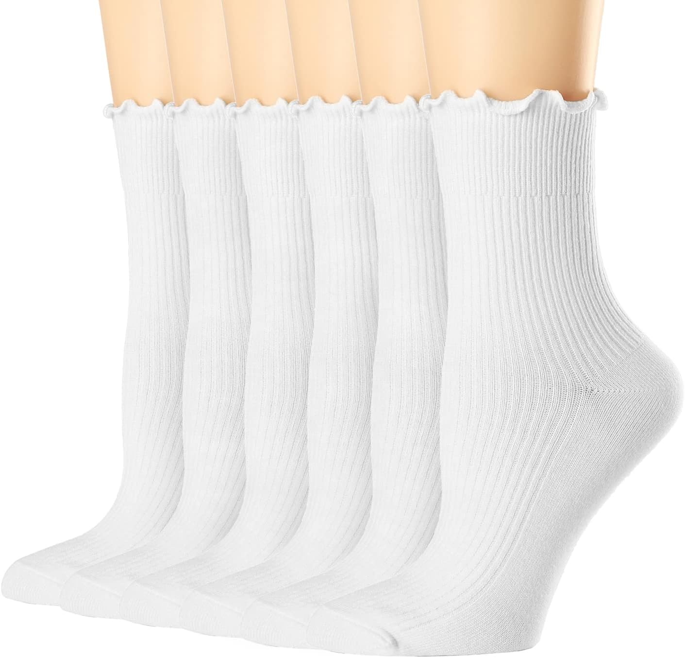 Women's Ruffle Turn-Cuff Casua - Cotton Crew Sock Pack recensione e prezzo