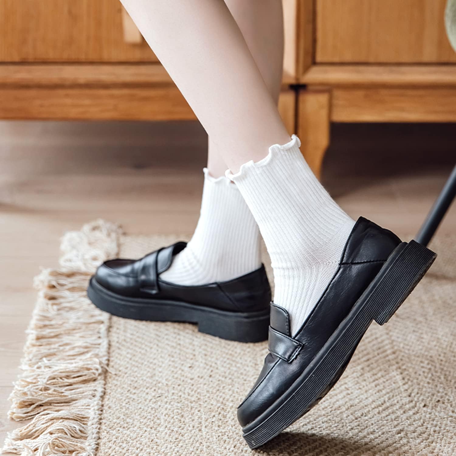 Women's Ruffle Turn-Cuff Casua - Cotton Crew Sock Pack recensione e prezzo