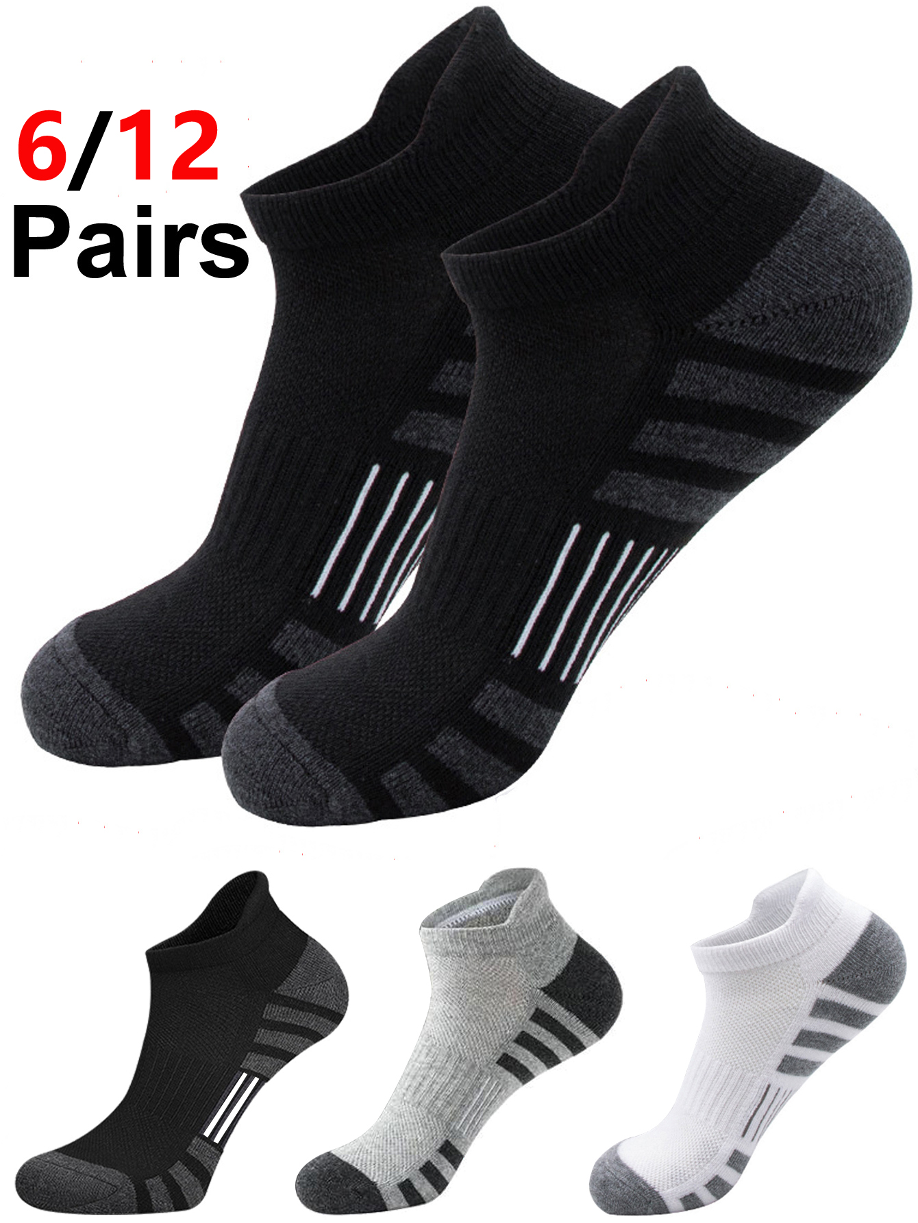 6/24 Pairs Cushioned Breathabl - Athletic Sock Cushion recensione e prezzo