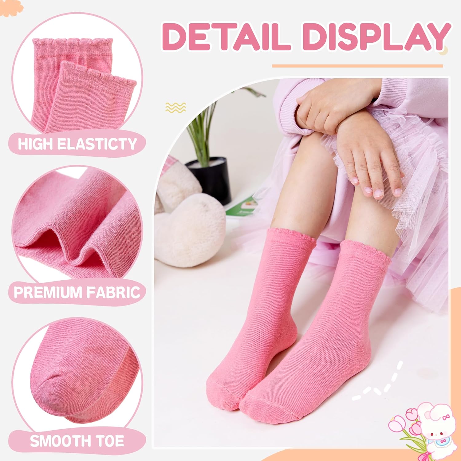 Girls Ruffle Crew Socks Little - Silk Sock Bamboo recensione e prezzo