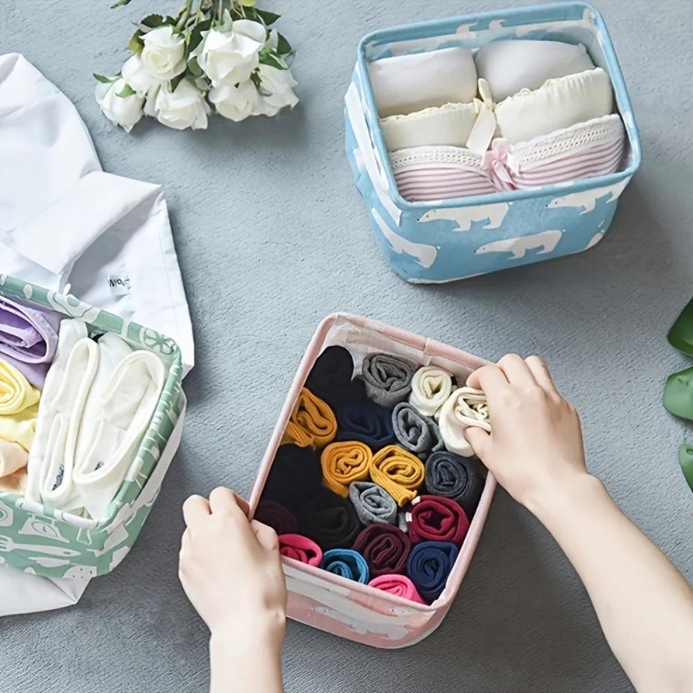 1pc Cotton Linen Fabric Waterp - Sock Organizer Tray recensione e prezzo