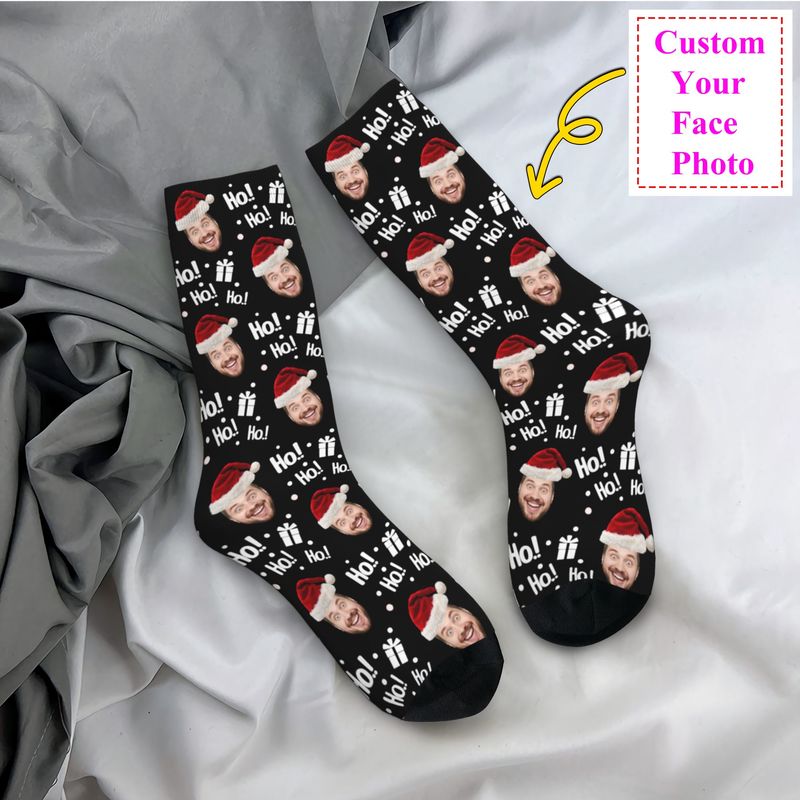 Christmas Face Photo Personali - Dress Sock Men recensione e prezzo