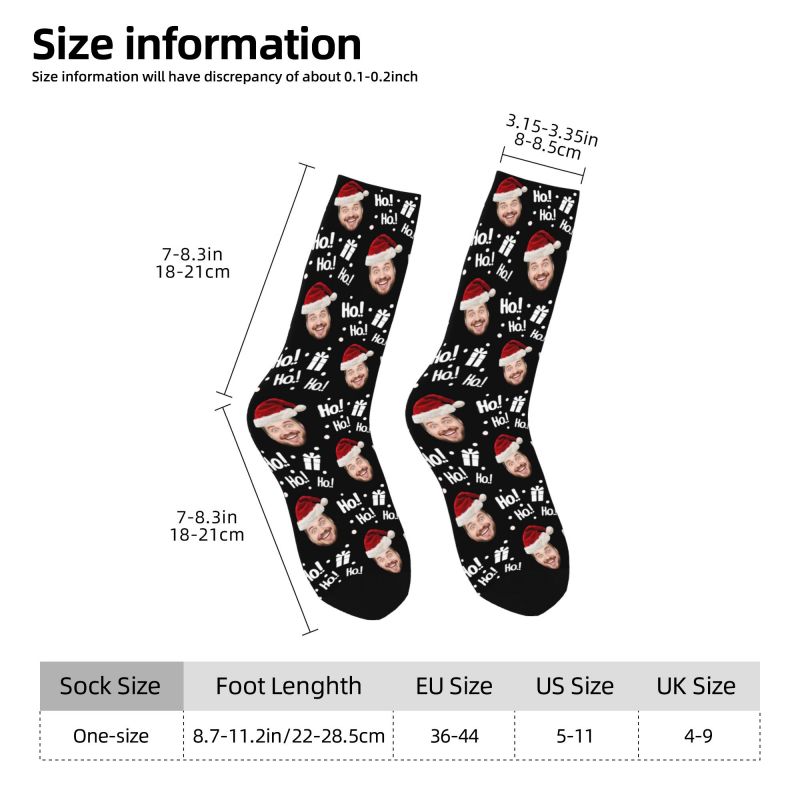 Christmas Face Photo Personali - Dress Sock Men recensione e prezzo