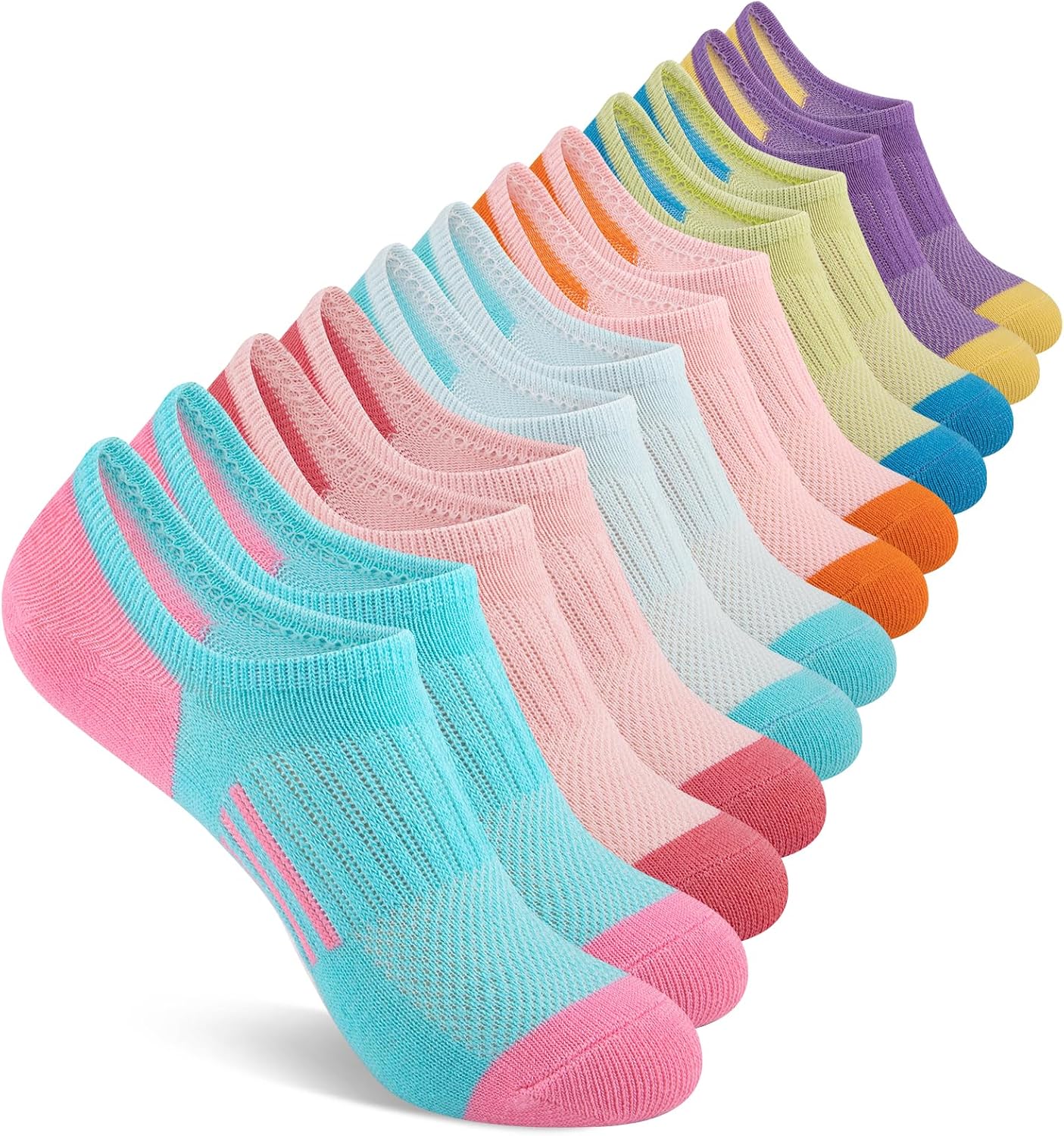 12 Pairs Girls No Show Socks C - Silk Sock Bamboo recensione e prezzo