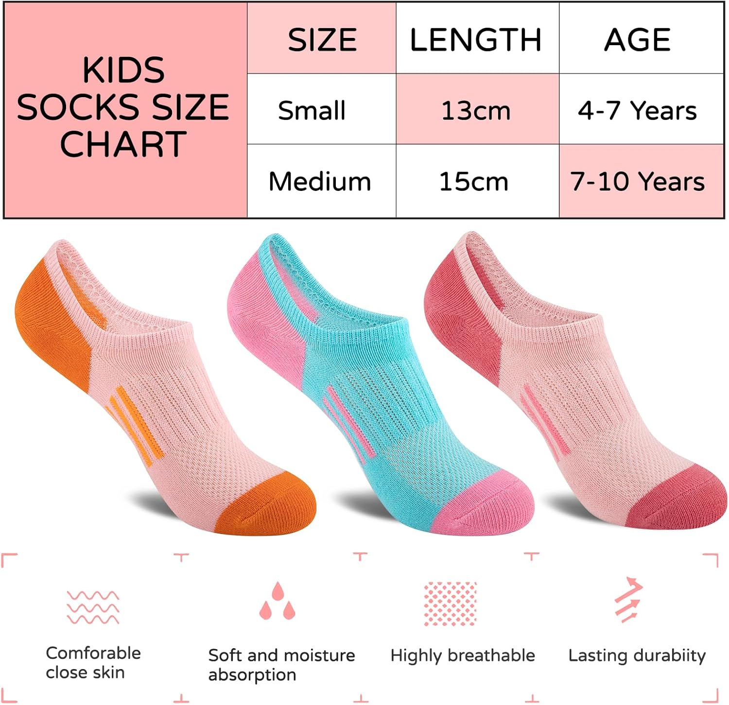 12 Pairs Girls No Show Socks C - Silk Sock Bamboo recensione e prezzo