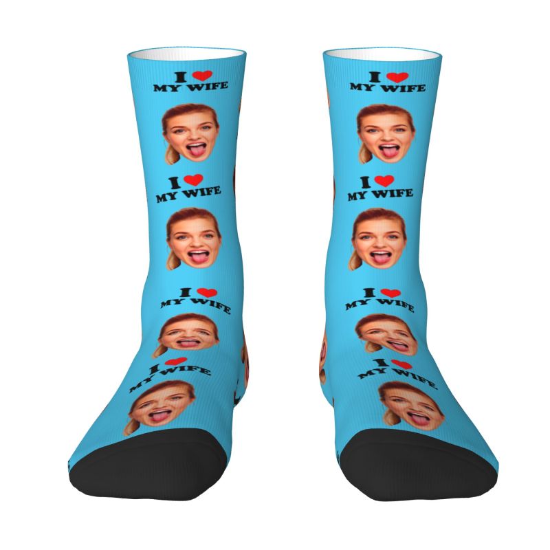 I Love My Wife Personalized Fa - Dress Sock Men recensione e prezzo