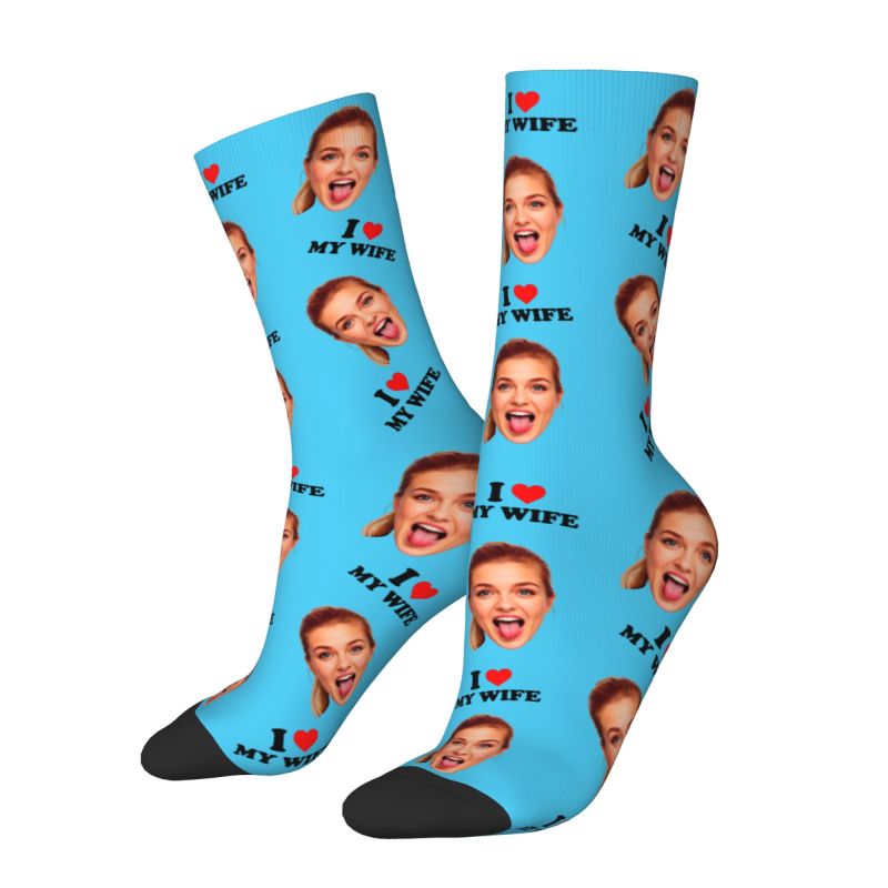 I Love My Wife Personalized Fa - Dress Sock Men recensione e prezzo
