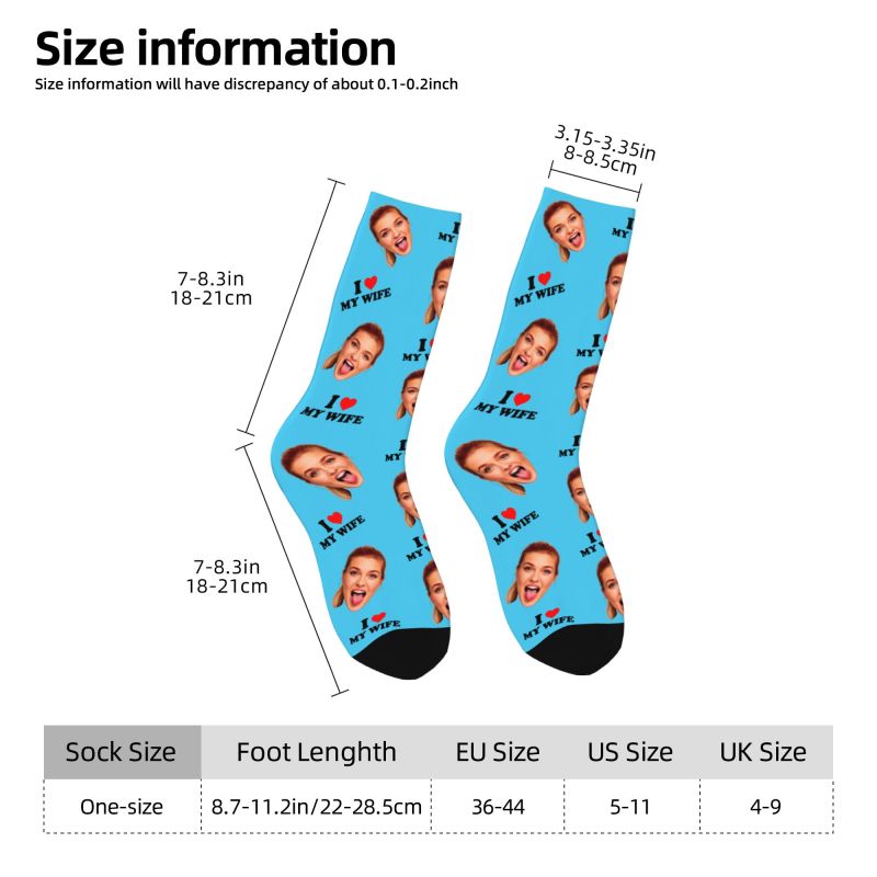 I Love My Wife Personalized Fa - Dress Sock Men recensione e prezzo