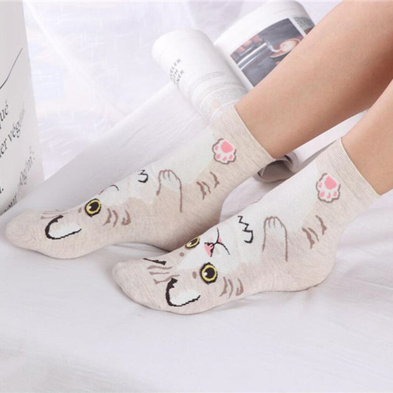 5 Pairs/pack Funny Cartoon Dog - Cotton Crew Sock Pack recensione e prezzo