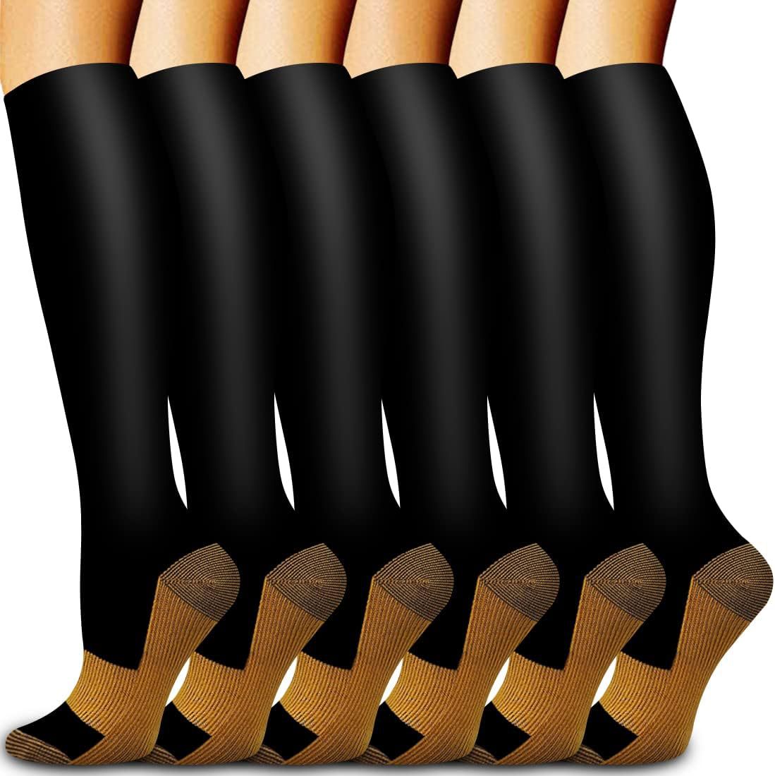 6 Pairs Solid Color Copper Com - Compression Sock Medical recensione e prezzo