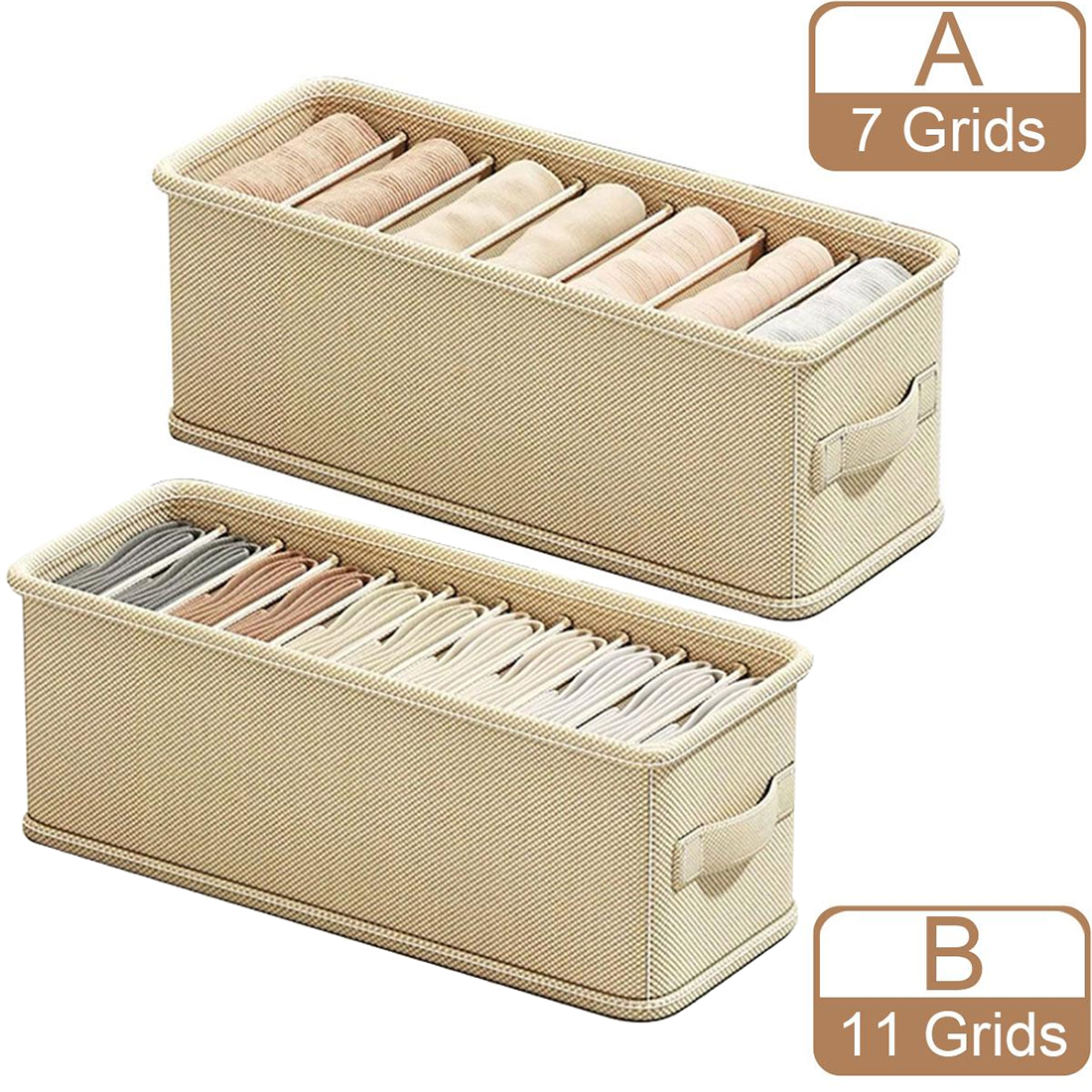 6/7 Grids Drawer Organizer Bra - Sock Organizer Tray recensione e prezzo