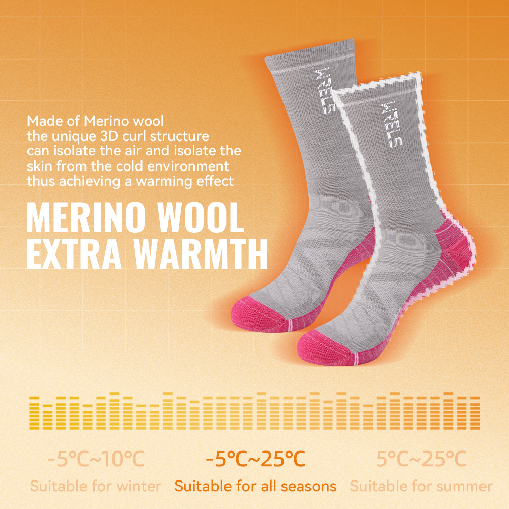 WRELS 1/2/3 Merino Wool Socks  - Wool Hiking Sock recensione e prezzo
