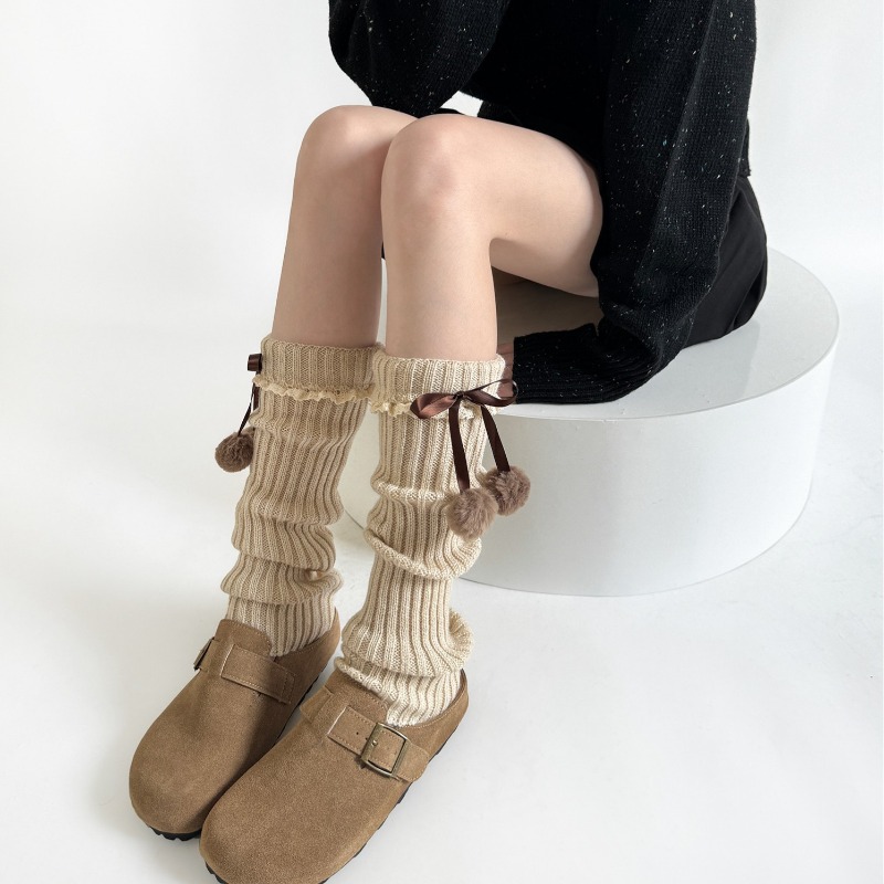 Camel Knit Leg Warmers with Fu - Boot Sock Slouchy recensione e prezzo