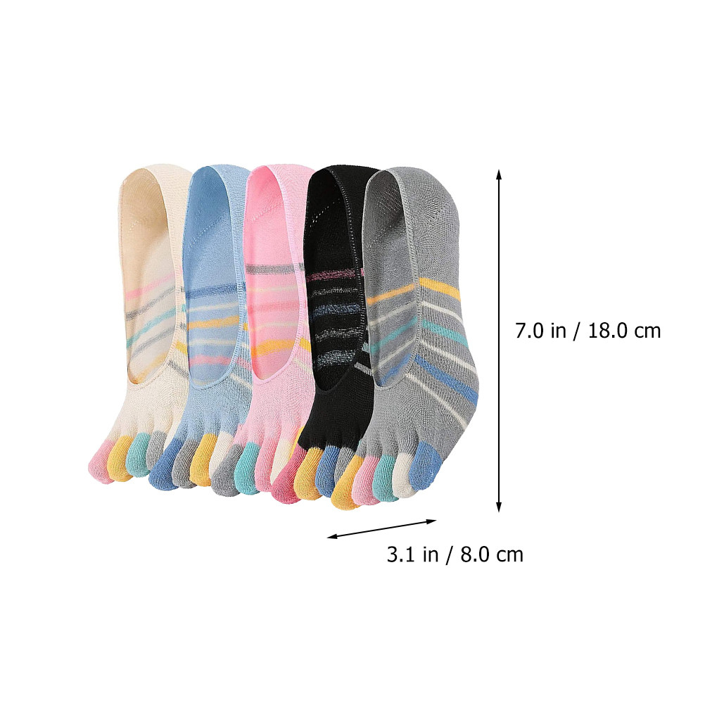 5Pairs Yoga Toe Socks Women Lo - Invisibility Sock Loafer recensione e prezzo