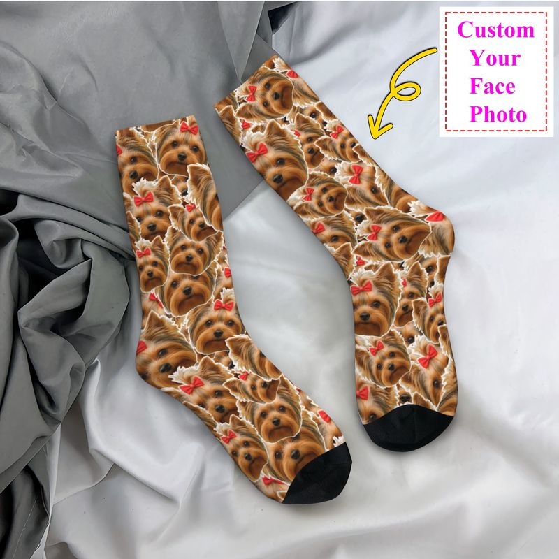 Cute Mens Personalized Dog Fac - Dress Sock Men recensione e prezzo