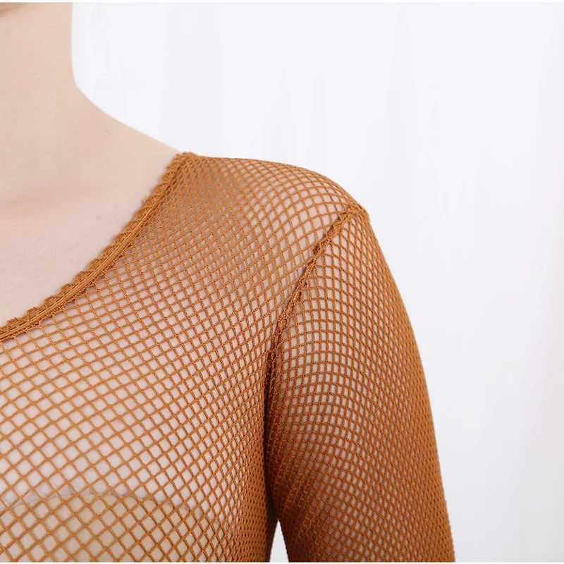 Latin Dance Full Body Jumpsuit - Fishnet Stocking Women recensione e prezzo
