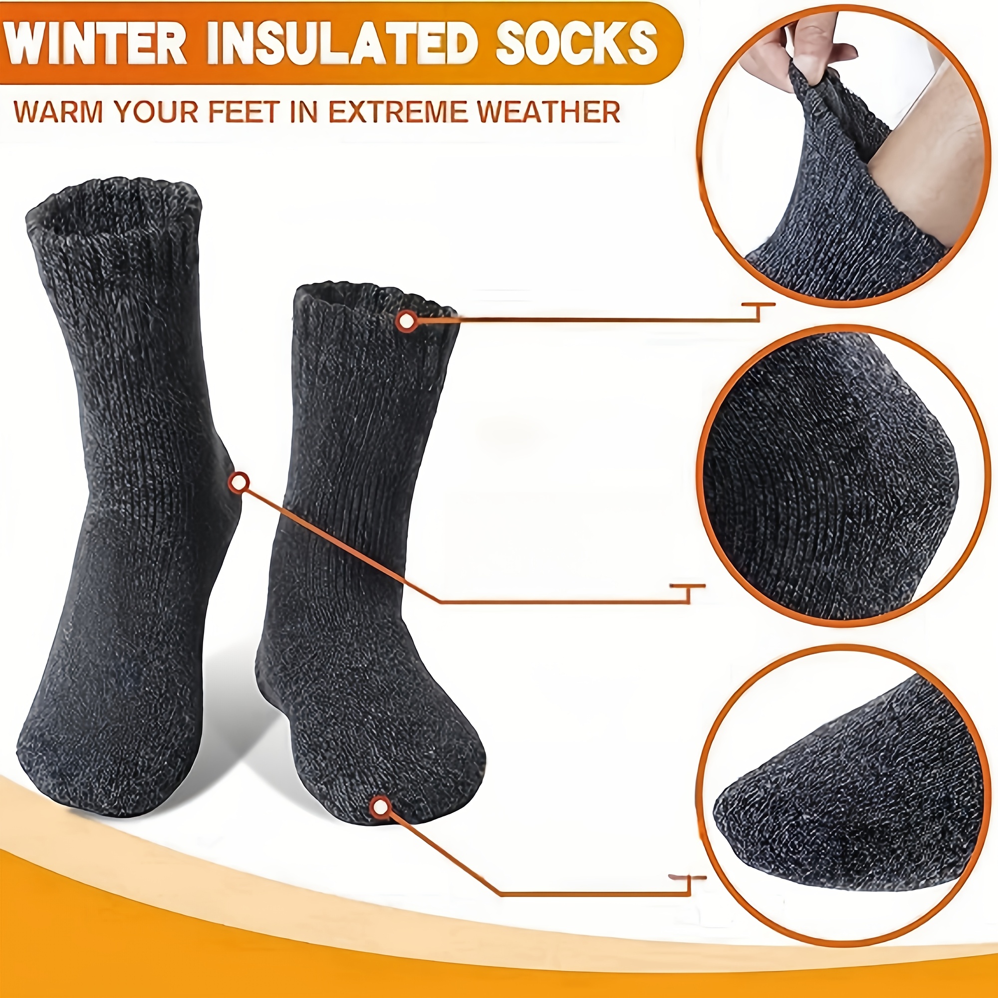 Three Pairs of Men'S Black Soc - Thermal Sock Winter recensione e prezzo