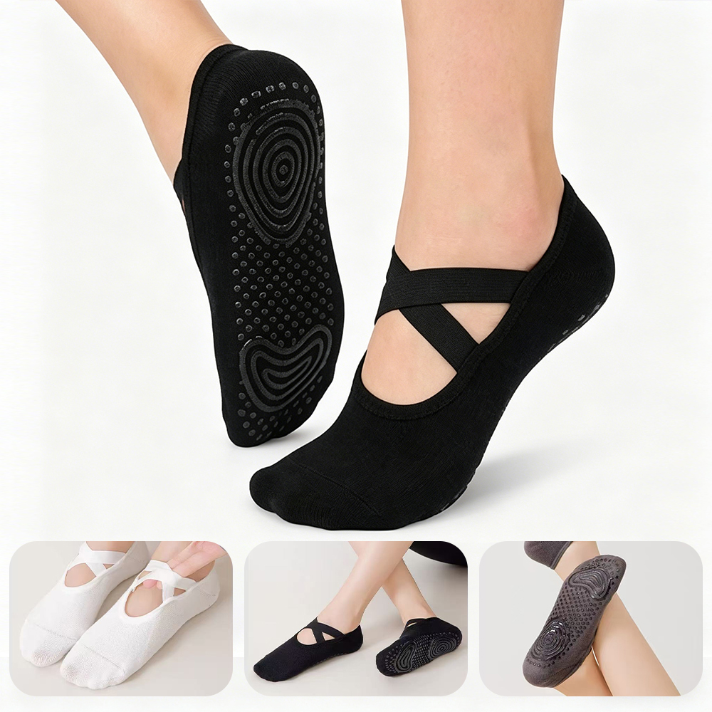 Ladies' non slip Pilates grip  - No Show Sock Women recensione e prezzo